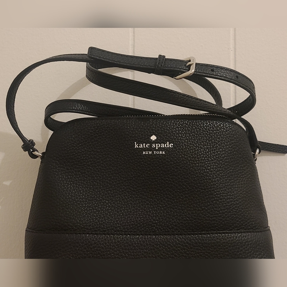 Kate Spade Hanna Crossbody Bag Black Pebbled Leather
